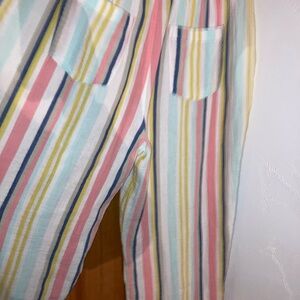 Colorful Striped baggy pants